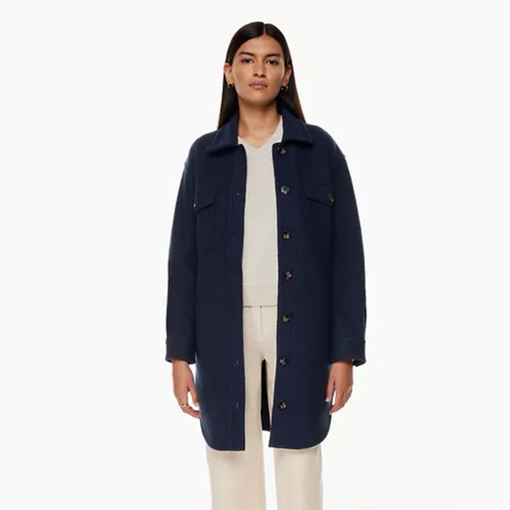 Aritzia Wilfred Free Ganna Long Shirt Jacket